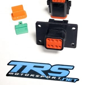 Firewall Bulkhead Deutsch Connector 8-Pin Black